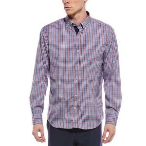 Tailorbyrd Mens Tailorbryd Multi Check Printed Performance Shirt, Multi